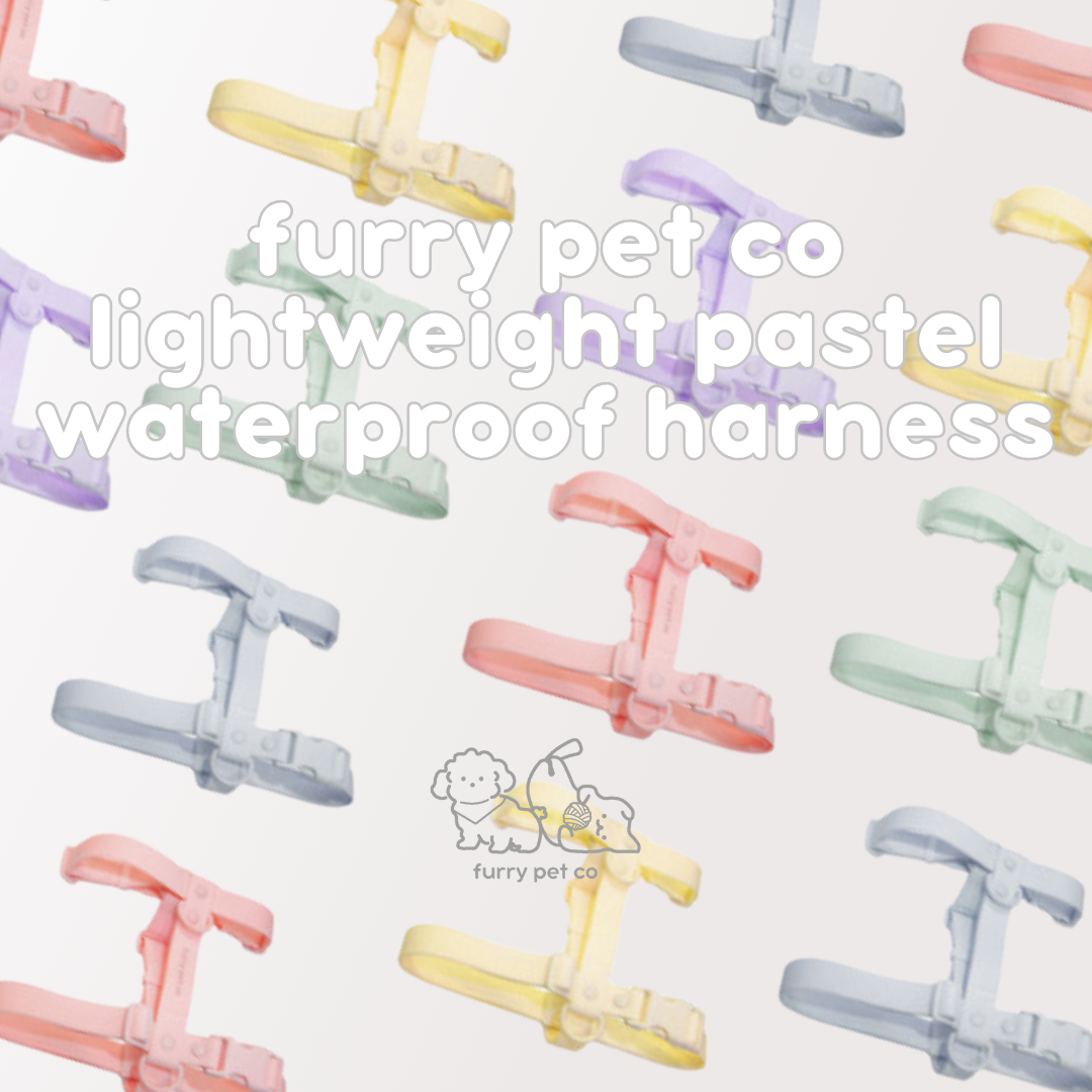 Furry Pet Co Lightweight Pastel Waterproof Harness