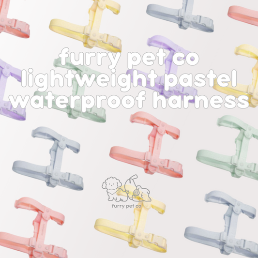 Furry Pet Co Lightweight Pastel Waterproof Harness