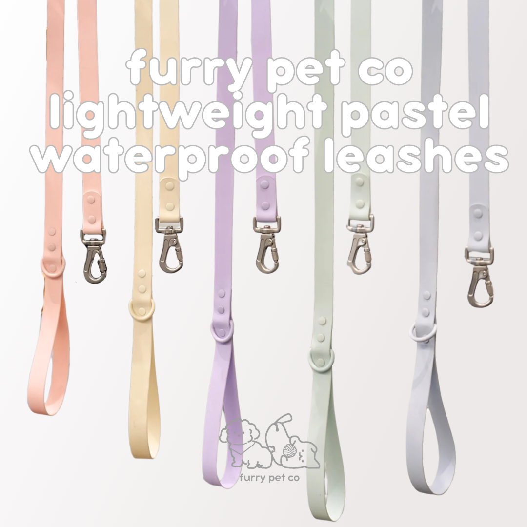 Furry Pet Co Lightweight Pastel Waterproof Leashes